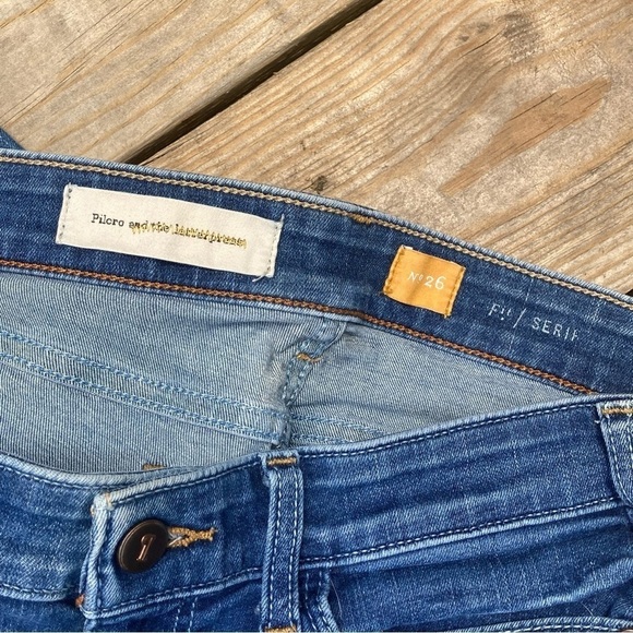 Anthropologie PILCRO & THE LETTERPRESS Serif MID RISE SKINNY Ankle JEANS Size 26 - Picture 5 of 7